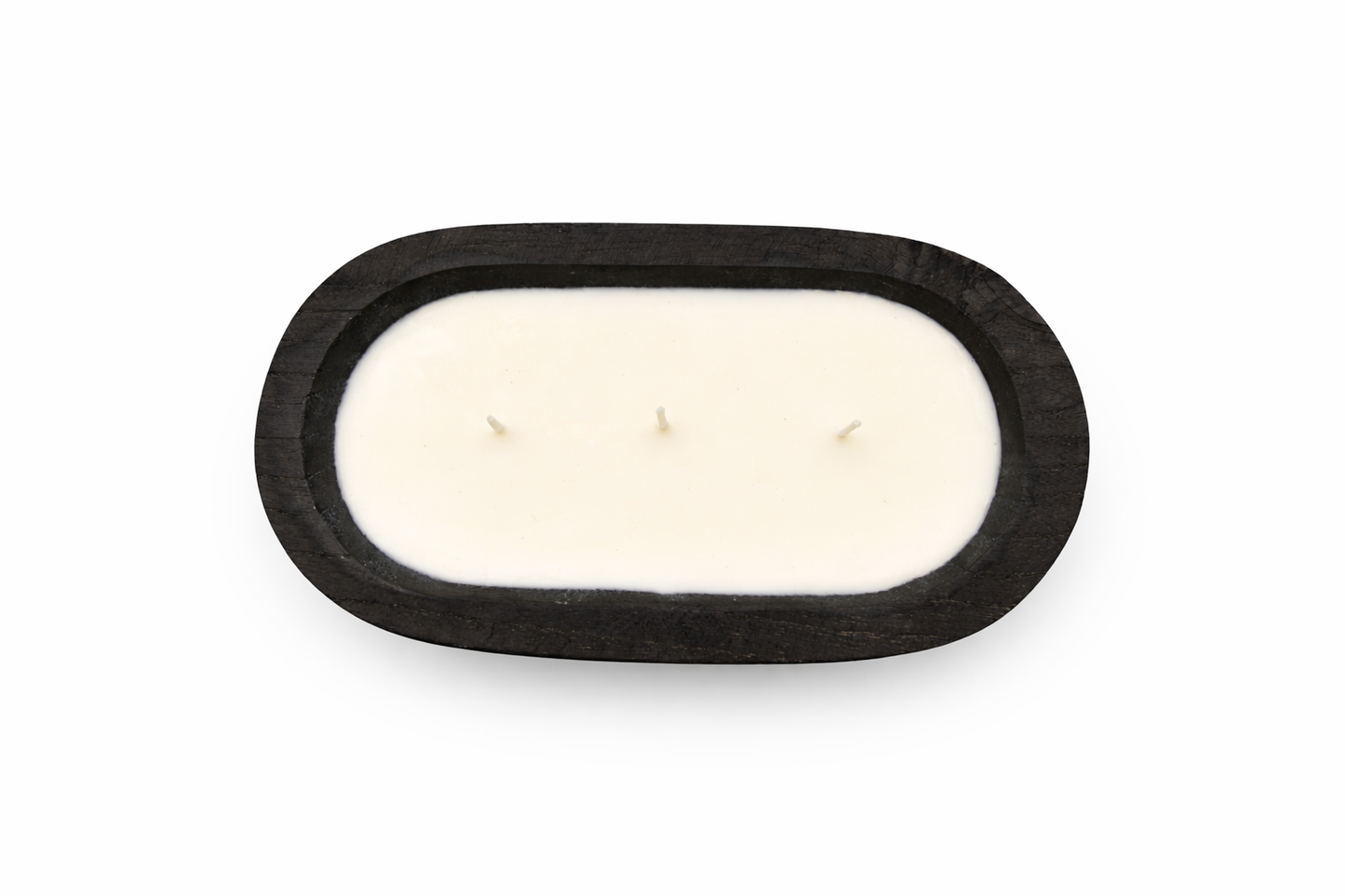 Wooden Dough Bowl Candle