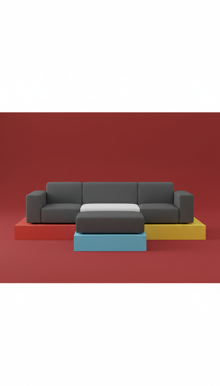 Metro Modular Sofa – Matte Charcoal